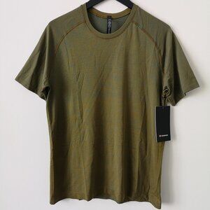 NWT LULULEMON CAPB/GLSC Gold Blue Metal Vent Tech SS 2.0 Top Shirt Men's XXL
